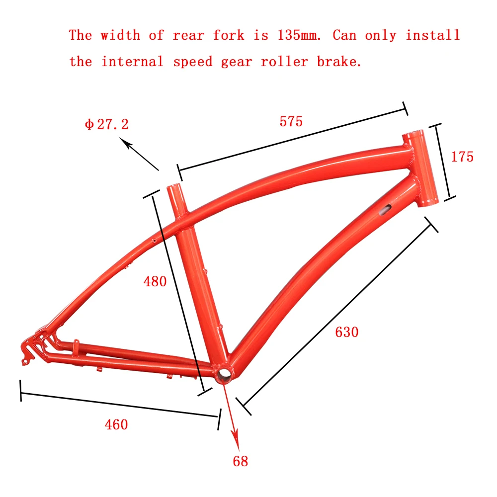Excellent JS 700C Steel Frame Colorful MTB Customized Print Used For mountain Myb Bicycles Frame Bike Bicycle Parts High Quality 1