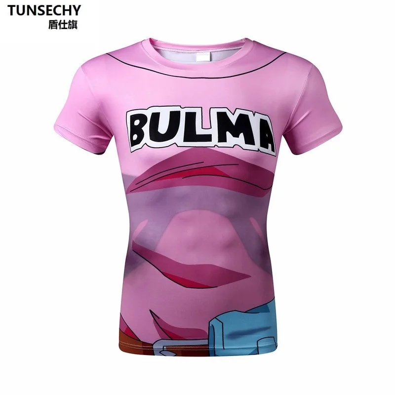 

BULMA fashion 2018 New Cool T-shirt Men/Women 3d Tshirt Print dragonball Short Sleeve Summer Tops Tees T shirt Male