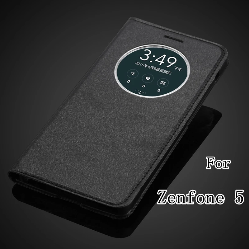 

For ASUS Zenfone 5 A500KL A500CG A501CG Ultra Slim Fashion Quick Smart Circle View Window Case Flip Leather Phone Bag Case