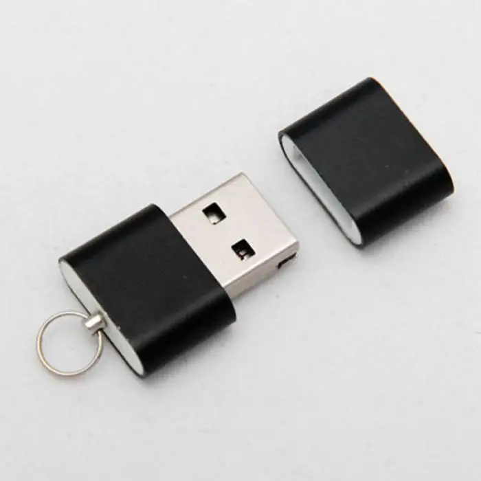 2 предмета мини Card Reader Micro SD flash SDHC высокой Скорость USB адаптер случайный цвет EM88