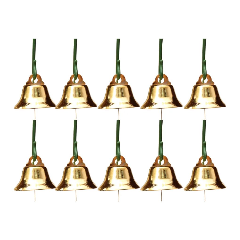 10 шт. 2 см рождественские висящие колокольчики украшения для рождественской елки украшения поставки 2x2 см