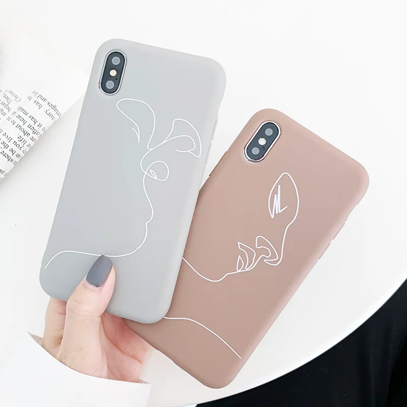 

Cute Couples Phone Case For iphone XS Max X XR 8 7 6 6S Plus Cover Lovely Leon and Mathilda Cases Fashion Soft TPU Capa