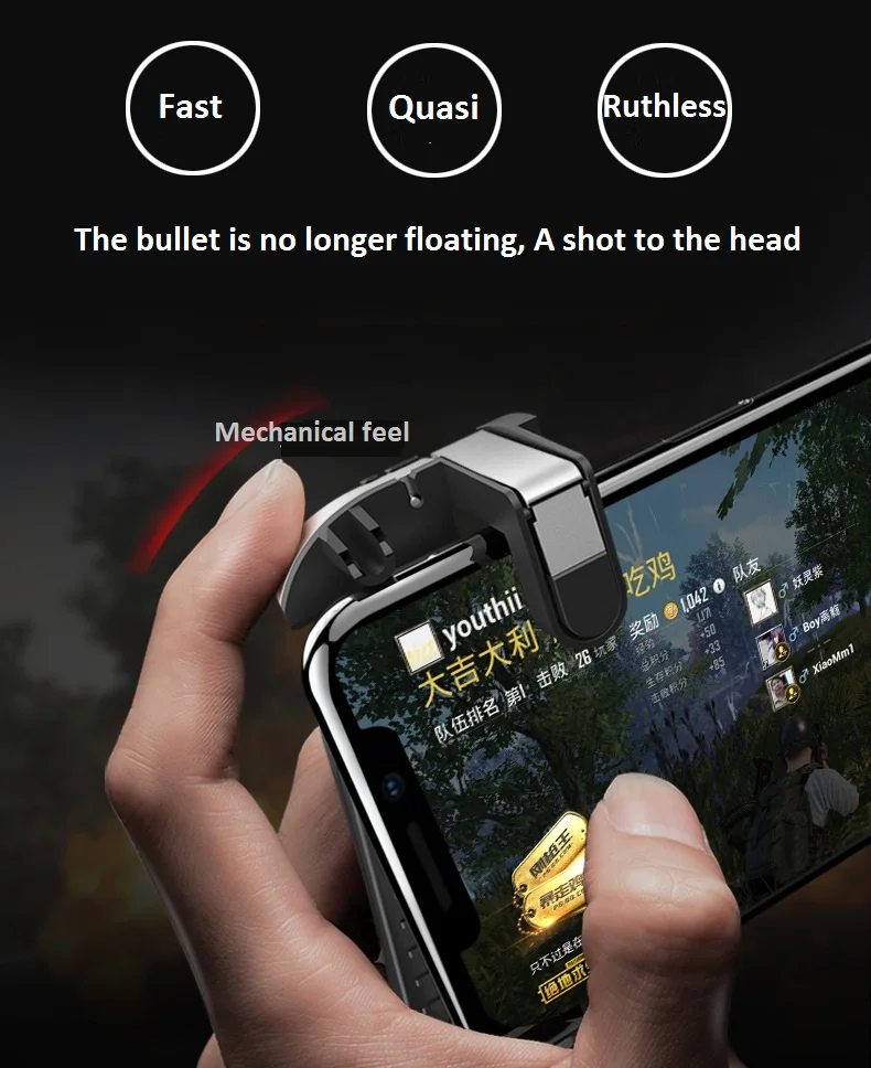  Gamepad Shooting Game Aid Sighter Jedi Survival Fortress Night PUBG Gamepad Smart Phone Game Handle
