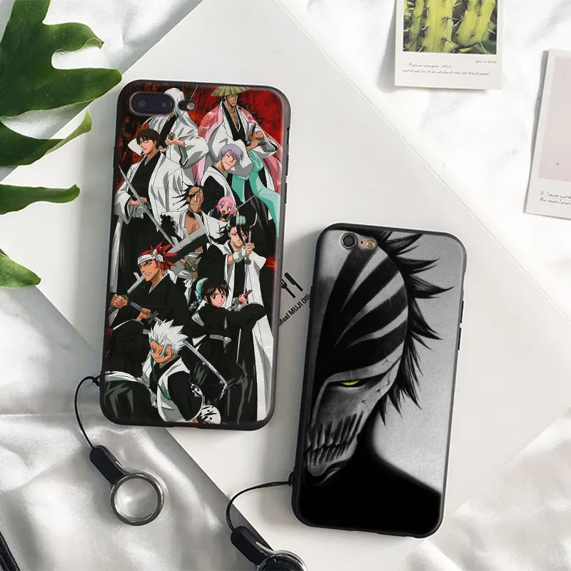 

Bleach ichigo Anime Coque soft silicone TPU Phone Case cover Shell For Apple iPhone 5 5S SE 6 6S 6Plus 6sPlus 7 7Plus 8 8Plus X