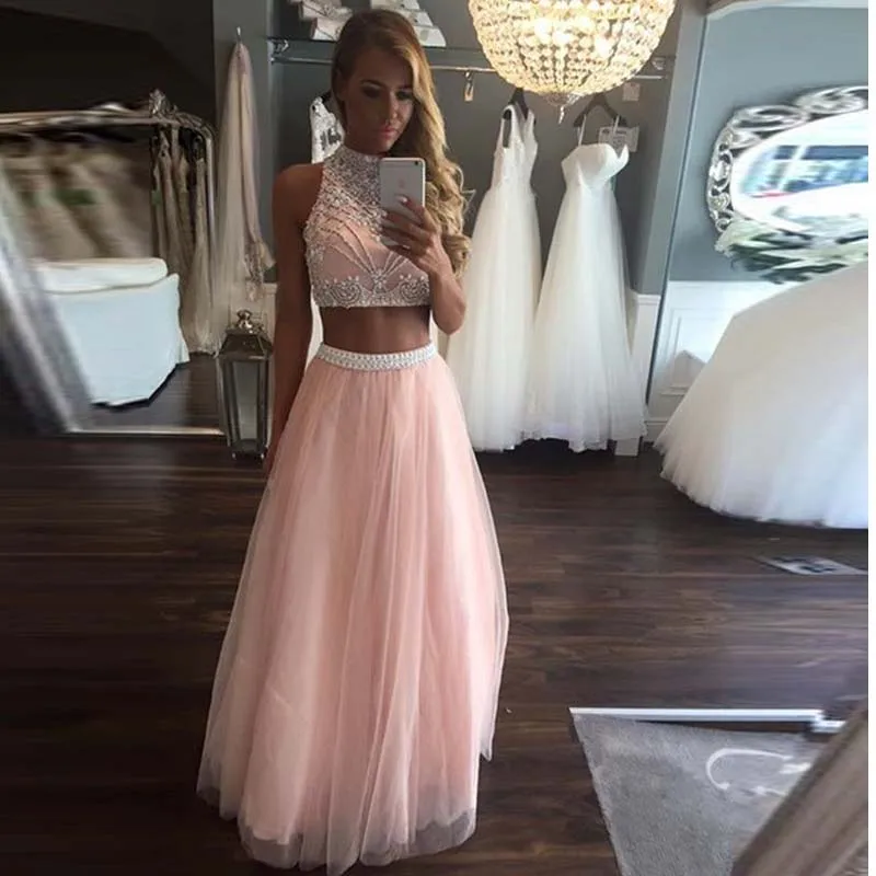 pink prom dress