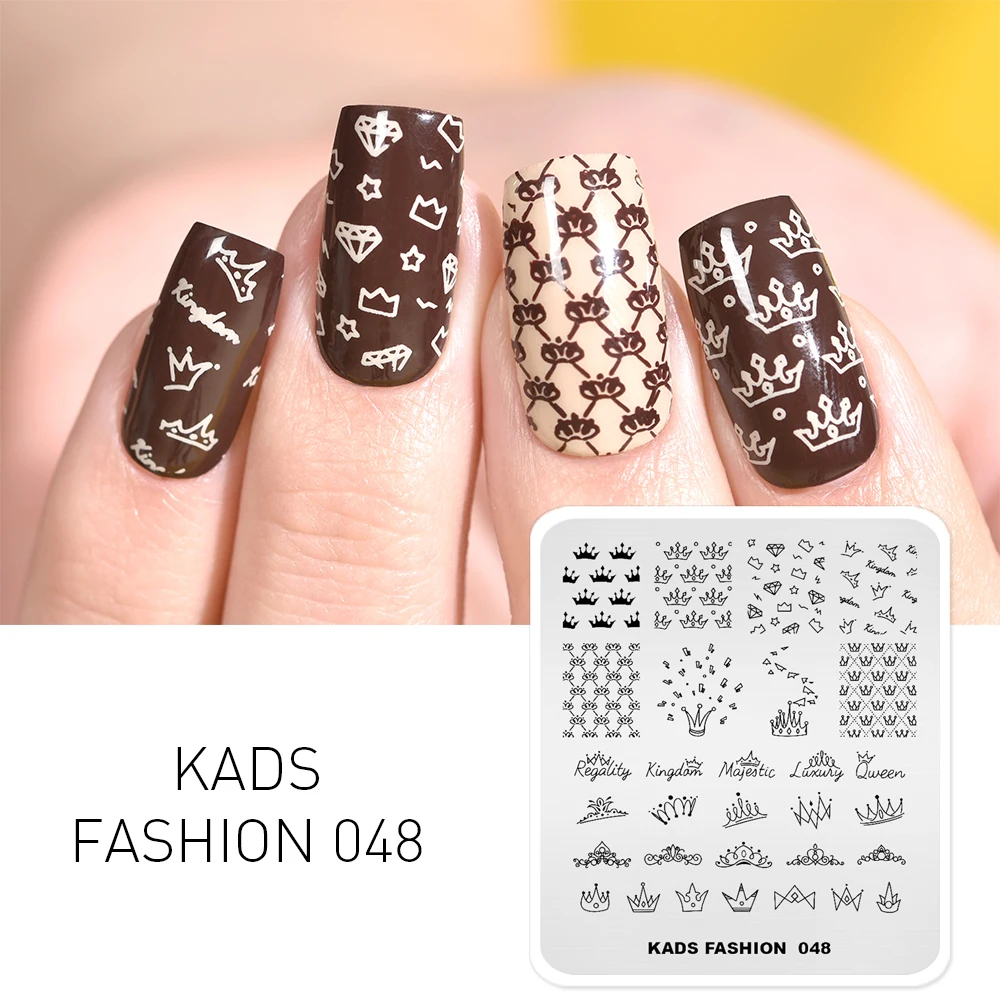 AriesLibra Nail Stamping Plates Fashion Series Nail Art Template Stamp Nails  Design Crown Image Plate Stencils For Nails Tool|Nail Art Templates| -  AliExpress