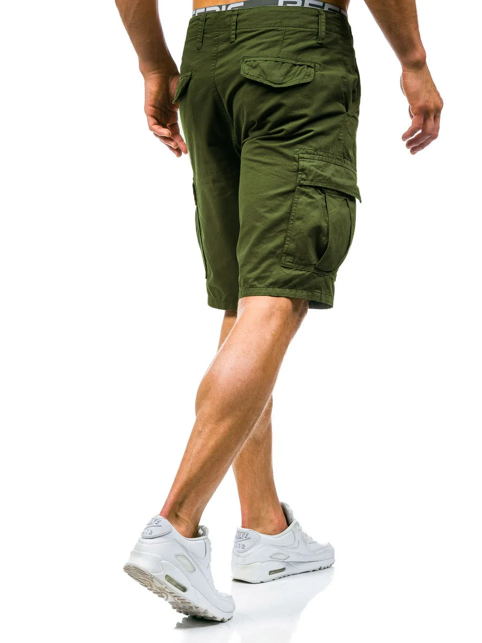 Высококачественные Новые Свободные Комбинезоны с несколькими карманами однотонные мужские комбинезоны хлопковые шорты спортивные