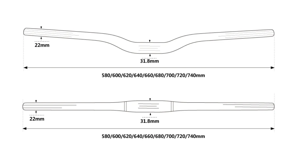 MTB углеродный руль плоский или подъемный руль велосипеда handlebar31.8* 580/600/620/640/660/680/700/720 мм 3K из углеродного волокна, руль