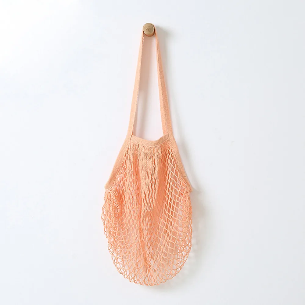 

Reusable Grocery Produce Cotton Mesh Ecology Market String Net Shopping Tote Bag Kitchen Fruits Vegetables Hanging Bag 7A0304