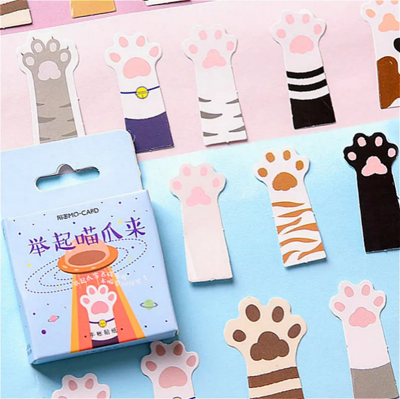 

Hot Sale Cat Hands Stationery Stickers Diary Handmade Adhesive Paper Japan Sticker Scrapbooking Stationery