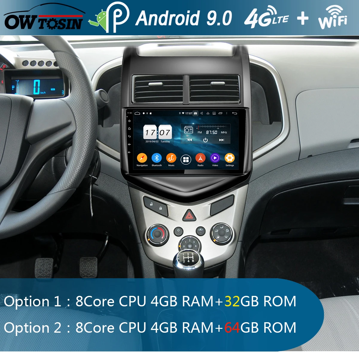 9 дюймовый IPS Android 0 8 ядерный 4 Гб ОЗУ + 64 ПЗУ автомобильный DVD радио плеер GPS для CHEVROLET