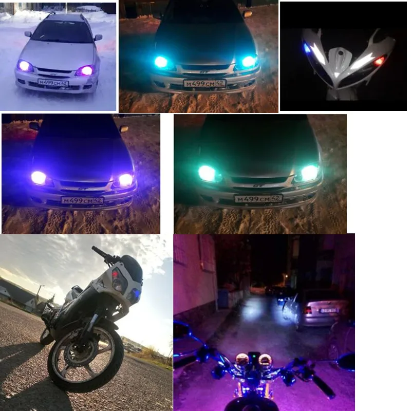 Новинка T10 W5W RF Control RGB Светодиодные Габаритные фонари для автомобиля Led