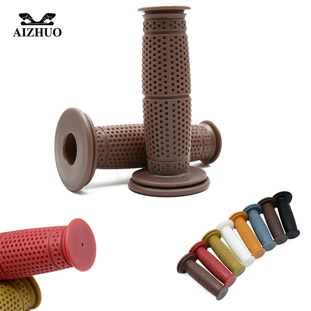 Universal Motorcycle Vintage Grips 22mm/24mm Vintage Handle Bar Hand Grips For yamaha honda ktm CG125 Motorcycle accessories