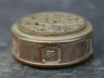 

97MM/3.8"Collect Chinese Fengshui Brass Exquisite Lotus Flower Animal Goldfish Censer Incense Burner Incensory Thurible 690g