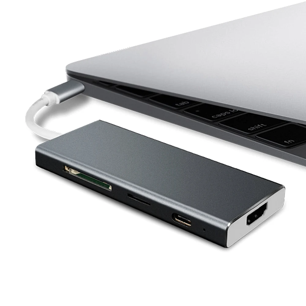 Arealer USB HUB 7-in-1 универсальный usb type C Hub 3 USB 3,0 порта с доставкой питания 4 к выход высокой четкости Порт