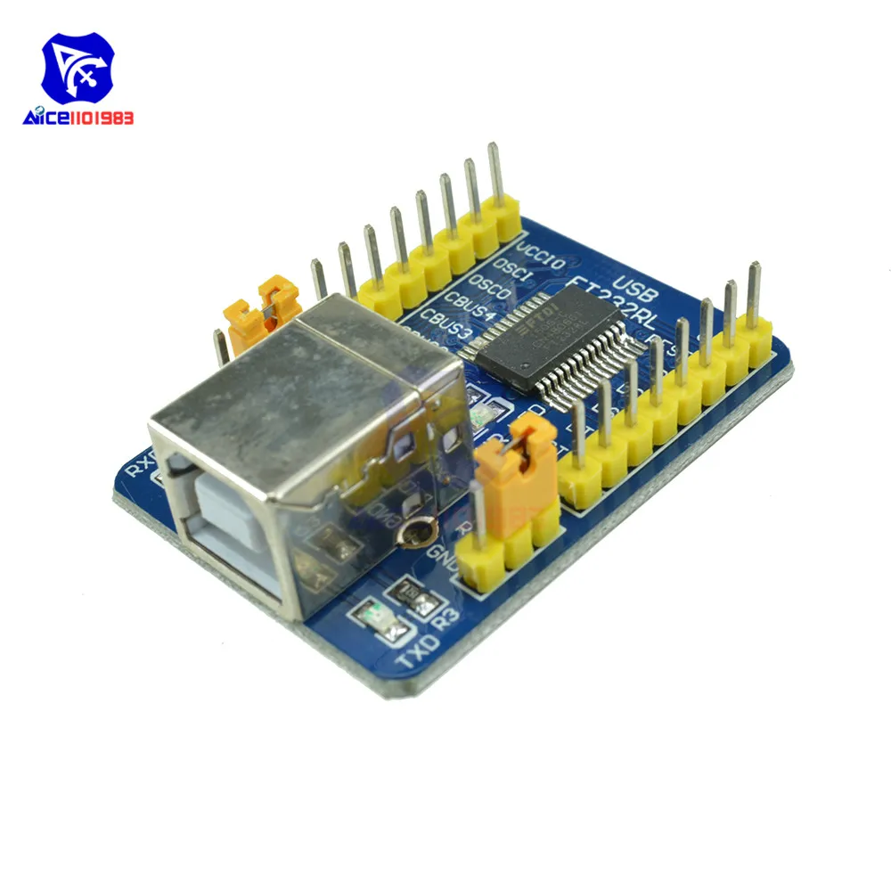Модуль преобразователя FT232RL USB Type B в Serial/TTL для Arduino|Интегральные схемы| |