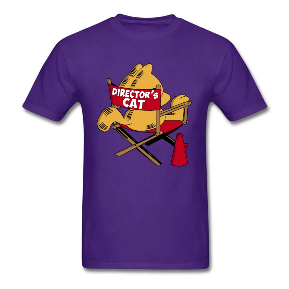 cosie Short Sleeve Tops Shirt VALENTINE DAY O Neck 100% Cotton Men T-Shirt Directors...Cat cosie Tee Shirts Oversized Directors...Cat purple