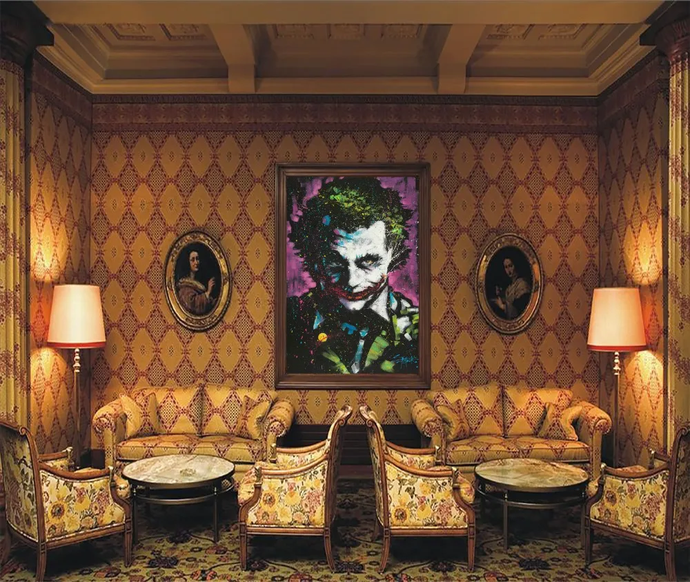Ha Joker Стивен Fishwick HD холст с принтом домашний декор художественная