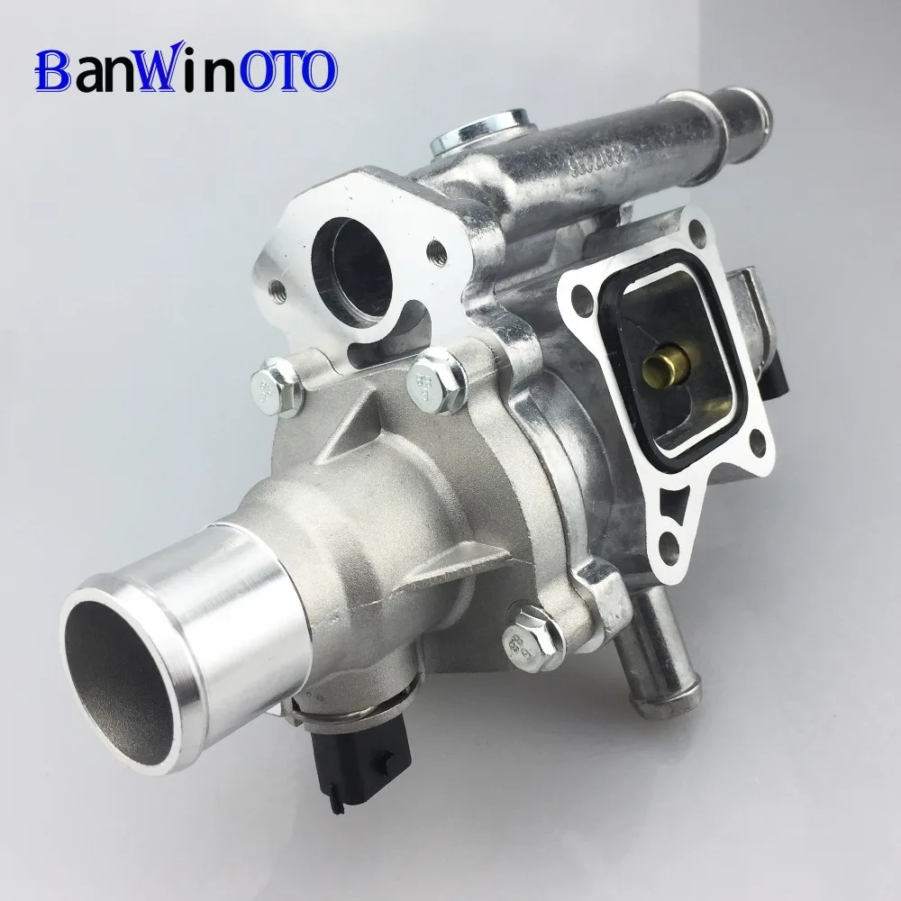 Capa para Chevrolet Aveo com Sensor 55579951 de Alumínio do Motor de Refrigeração Termostato Habitação Assembléia Cruze Sonic 251922 251919928 10 251922 251919928 55579951 de alumínio do motor