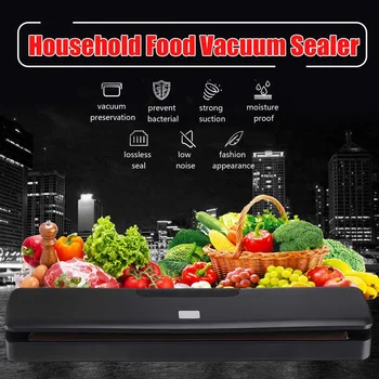 

100-240V Automatic Mini Vacuum Food Sealer EU/US Plug Household Food Vacuum Sealer Packaging Machine With 18pcs Bags