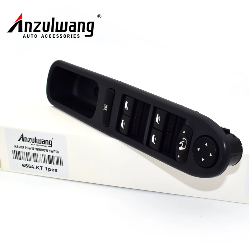 ANZULWANG 6554.KT For Peugeot 307 307CC 307SW Black Car Auto Driver