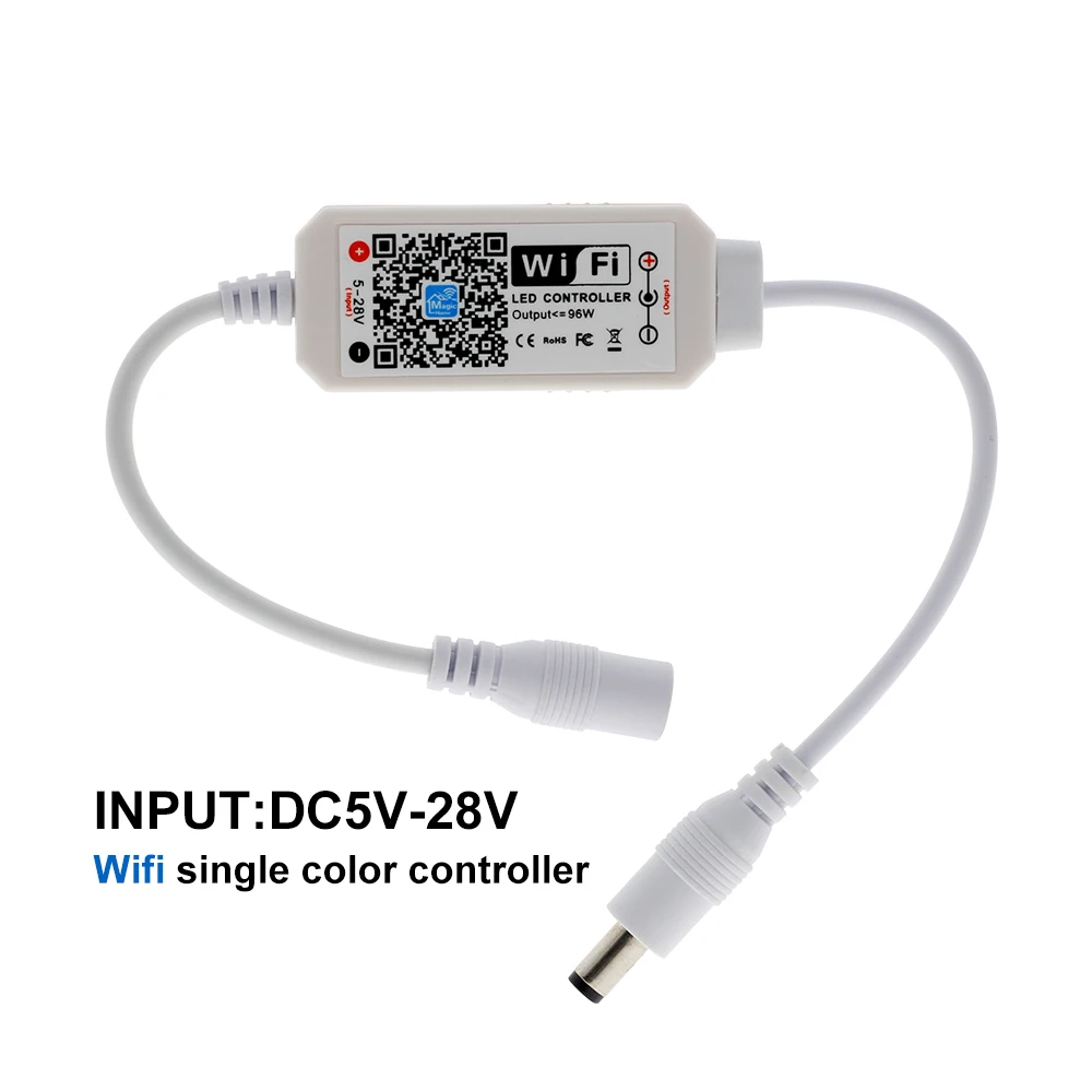 Волшебный дом Wifi Sigle цветной светодиодный контроллер DC 5 28V для DC12V 24V цветная