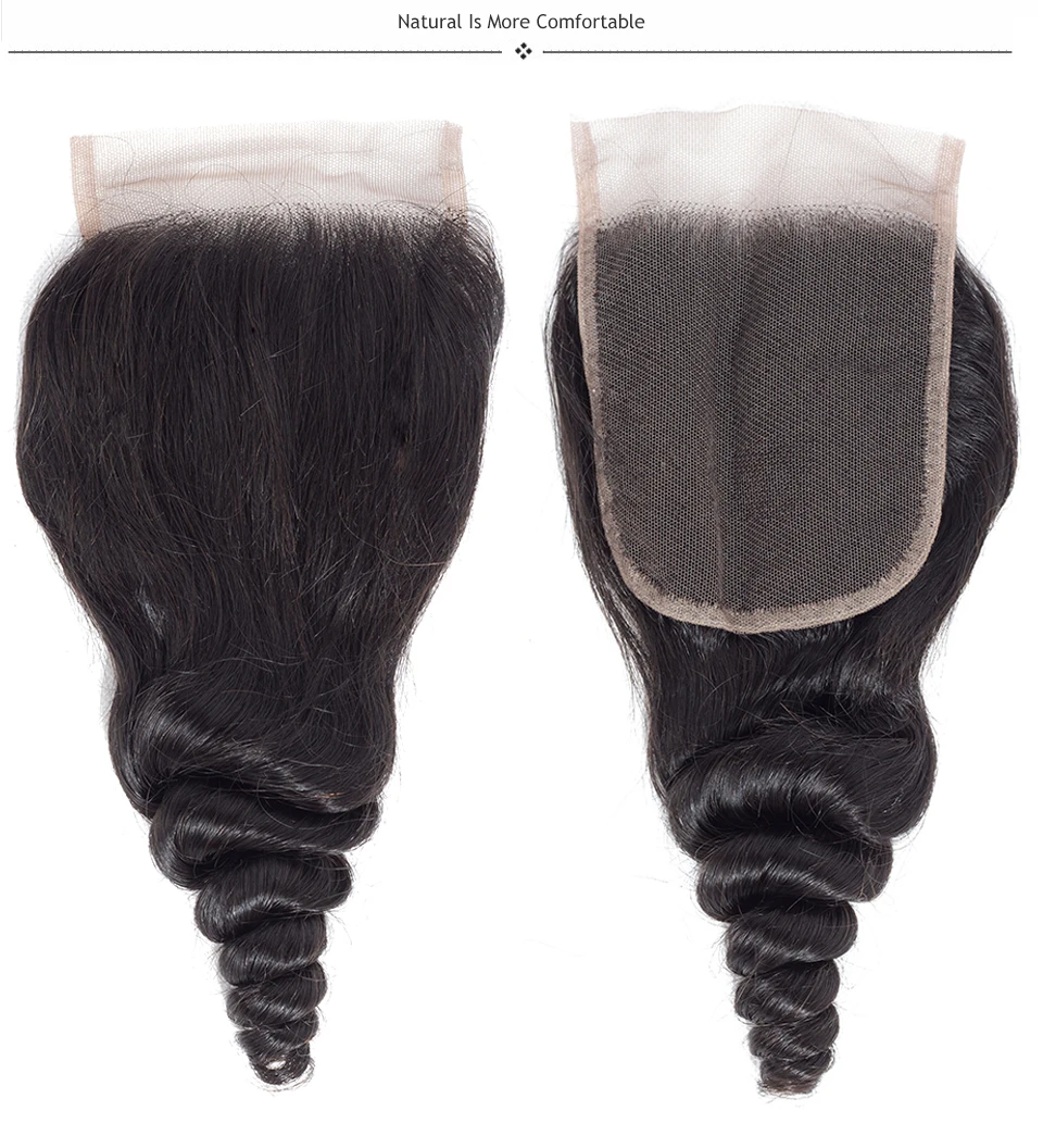 human hair bundles with closure