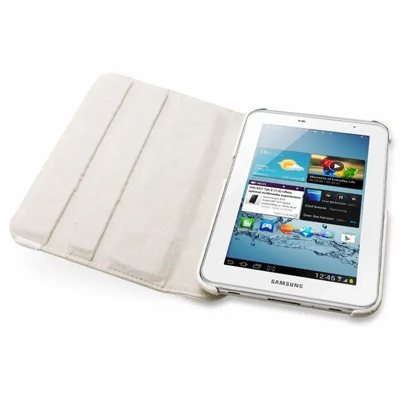 Чехол для Samsung Galaxy Tab 2 7 0 вращающийся на 360 градусов книжка из искусственной кожи с