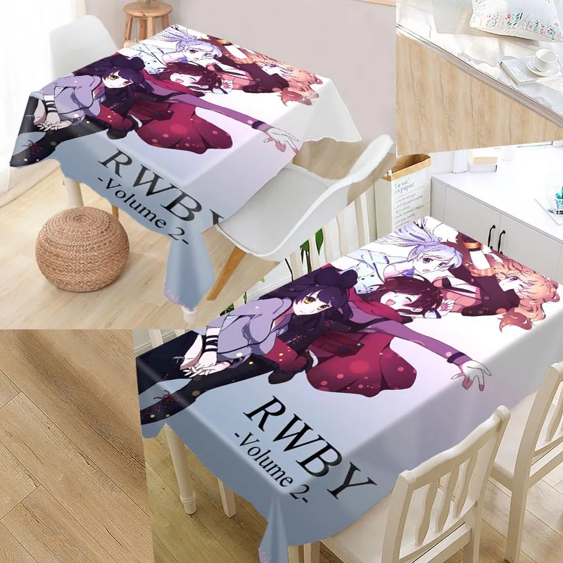 Rwby настольная печать обложек влагостойкая скатерть большего размера скатерти кухня свадебное оформление отеля