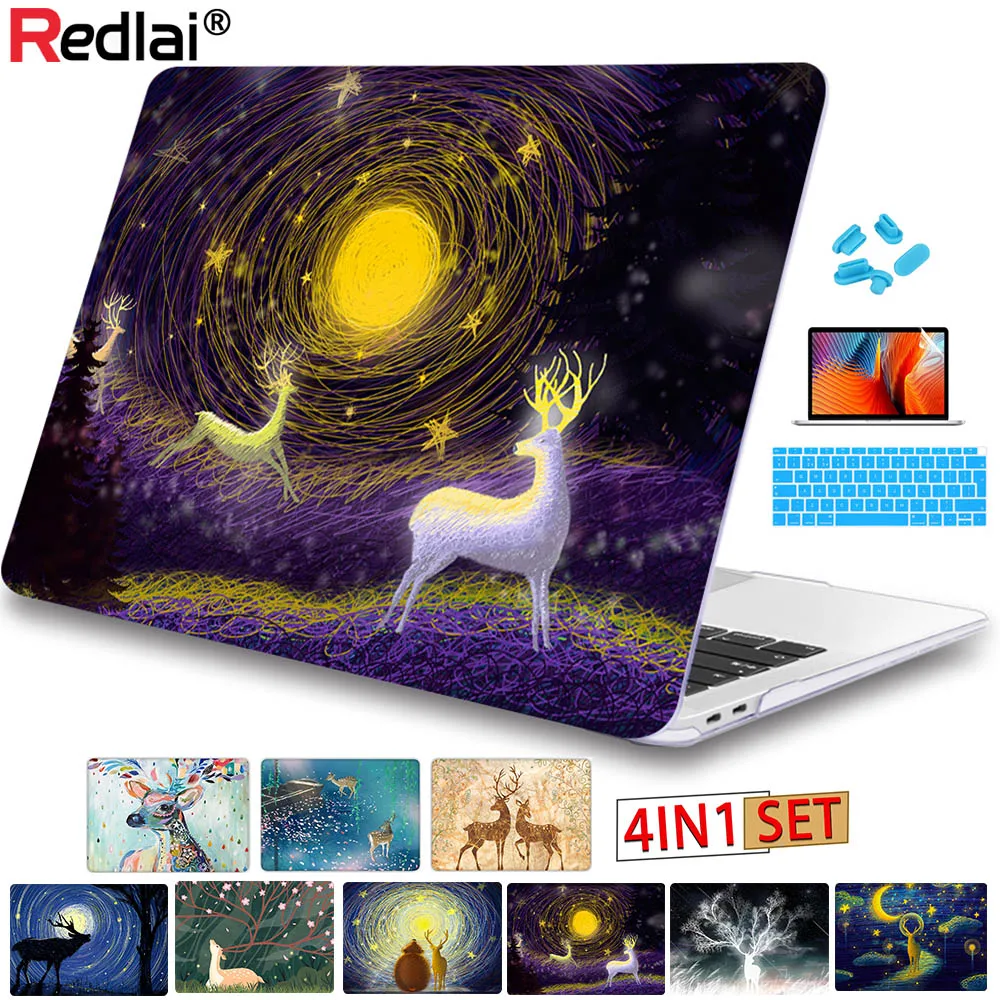 Redlai прозрачный чехол Dear для Macbook Air 13 дюймов A1932 A2179 2020 Mac Pro Retina 16 Сенсорная панель