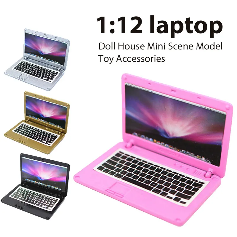 

Computer Model Computer Toys Mini Computer Decor Baby Toys Emulation Laptop Miniature Alloy Coating Paint Gifts Interesting