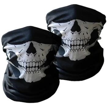 

Skeleton Face Mask Outdoor Sunscreen Riding Face Mask Bicycle Climb Cross Country Ski Skull Ghost Scarf Multi Use Neck Warmer