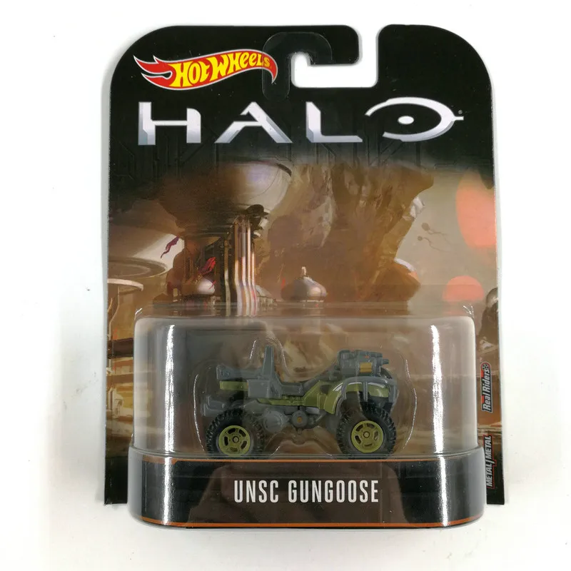 Hot Wheels автомобиль Halo Wars классический фильм UNSC Скорпион Коллекционное издание металлическая литая модель автомобиля детские игрушки подарок - Цвет: UNSC GUNGOOSE-DMC55