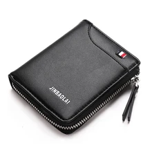 JINBAOLAI Fashion Men Wallets Pu Leather Card Holder Short Wallet Women Luxury Brand Casual Standard Wallets Zipper Coin Purse JINBAOLAI Fashion Men Wallets Pu Leather Card Holder Short Wallet Women Luxury Brand Casual Standard Wallets Zipper Coin Purse