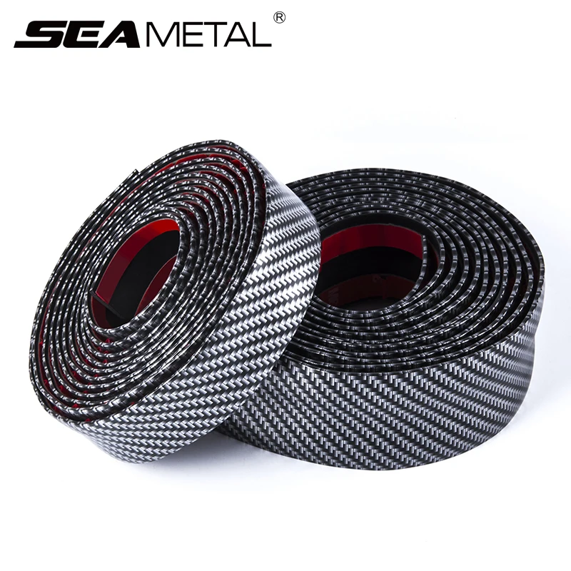 

Car Sticker in Car Goods Carbon Fiber Protector Anti-scraping Door Sill Auto Mirror Trunk Cargo Bumpers Guard For Audi BMW KIA