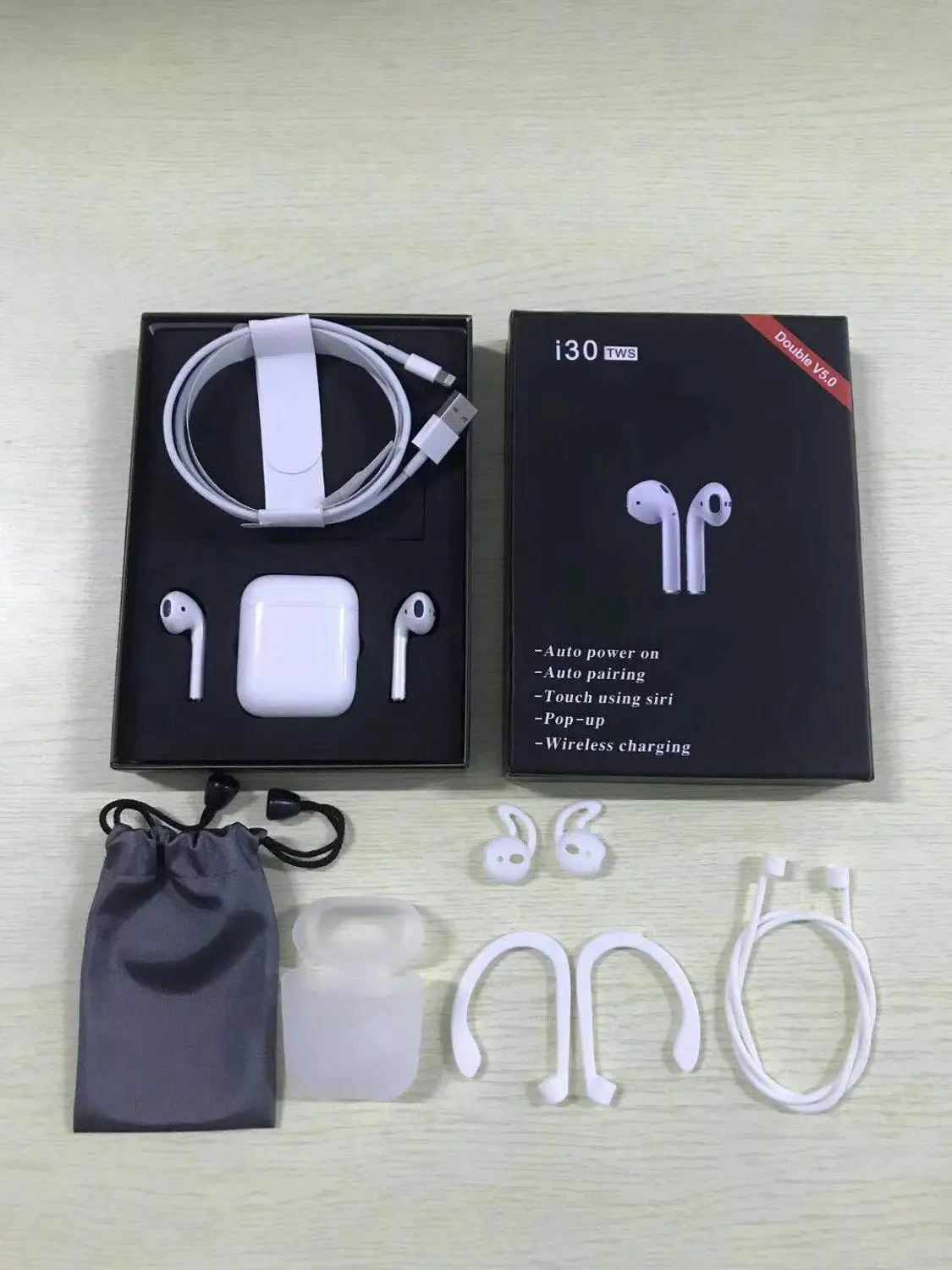 Pop up i30 TWS Bluetooth 5 0 наушники 6D супер бас Беспроводная гарнитура PK W1 чип лучше чем i16 i18