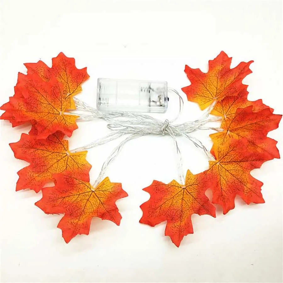 

LED Maple Leaf Fairy Garland Led String Light 1.5M 3M Plant Holiday String Light Wedding Room Christmas Decorative Lighting
