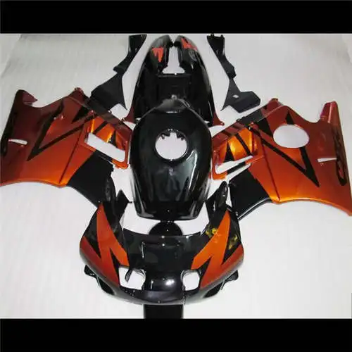 

km high quality orange black fairing for CBR 600 F2 1991 1992 1993 1994 black white green fairings set CBR600 91 -94 aftermarket