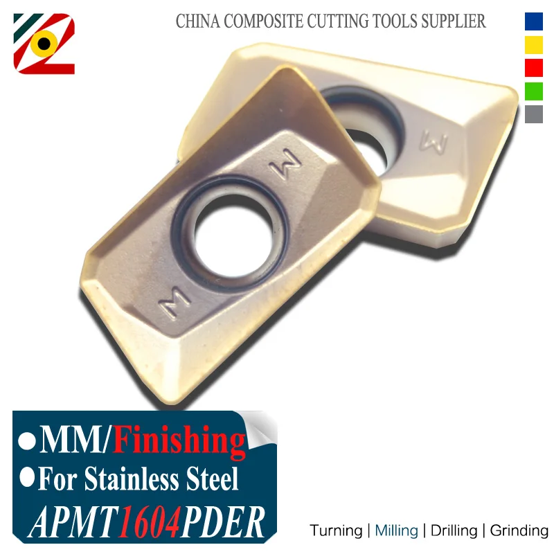 

EDGEV APMT1604PDER MM EP6350 Milling Carbide Inserts for Indexable End Milling Cutter CNC Machine