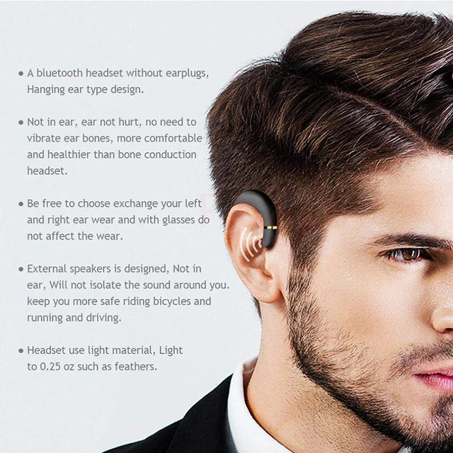 FANGTUOSI stereo headset Wireless bluetooth earphone for iPhone X 8 7 Business headsets Not in-ear Sports Sweat Proof headphone