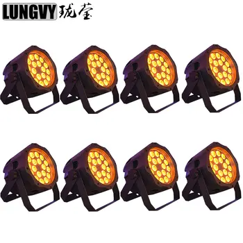 

Free Shipping 8pcs/lot RGBWA 5in1 Waterproof IP65 18x15w Outdoor Led Par Light For Wedding Stage Disco