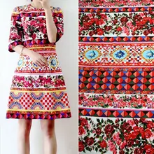 Мягкая ткань из хлопка с цветочным принтом в стиле пэчворк для детей, женское платье, сделай сам, ткань tissus au metre, ткань для кукол