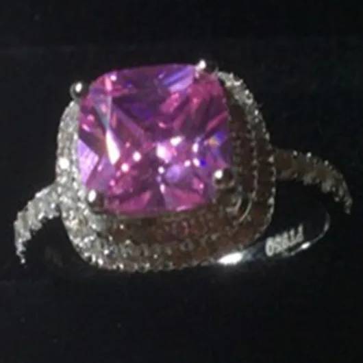 Оптовая продажа новый дизайн однотонное кольцо 750 белое золото Halo стиль на