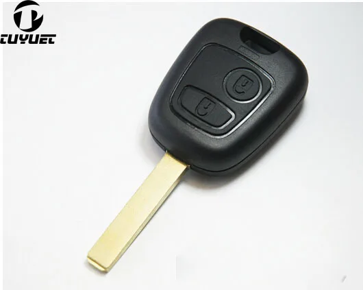 

2 Buttons Remote Key Shell for Citroen triumph Cega Uncut Blade Replacement Key Blanks Case VA2 Blade without groove