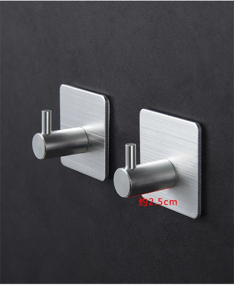 MTTUZK Black Solid Aluminum Robe Hooks Key Gold Hook European Coat Hook Towel Hook Kitchen Wall hanger Bathroom Accessories