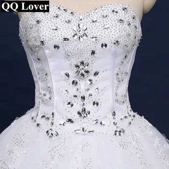 

QQ Lover 2019 New Beading Lace Wedding Dress Custom-made Bridal Wedding Gown