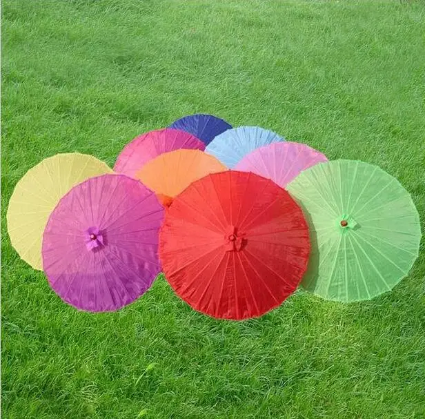 100PCS Chinese classical Sun umbrella dance decoration silk umbrella