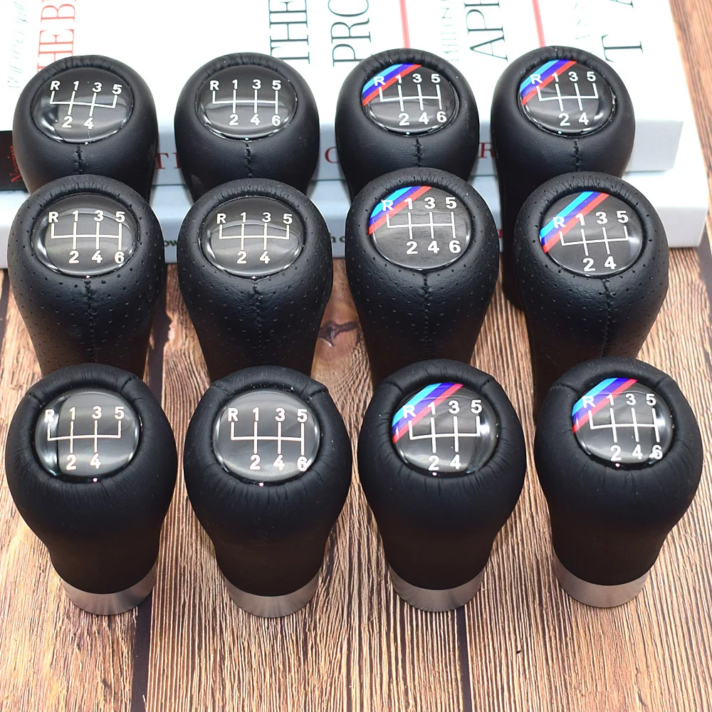 

Leather High quality 5 6 Speed Car Gear Shift Knob For BMW 1 3 5 6 Series E30 E32 E34 E36 E38 E53 E60 E63 E83 E90 E91 F30 Z5 F20