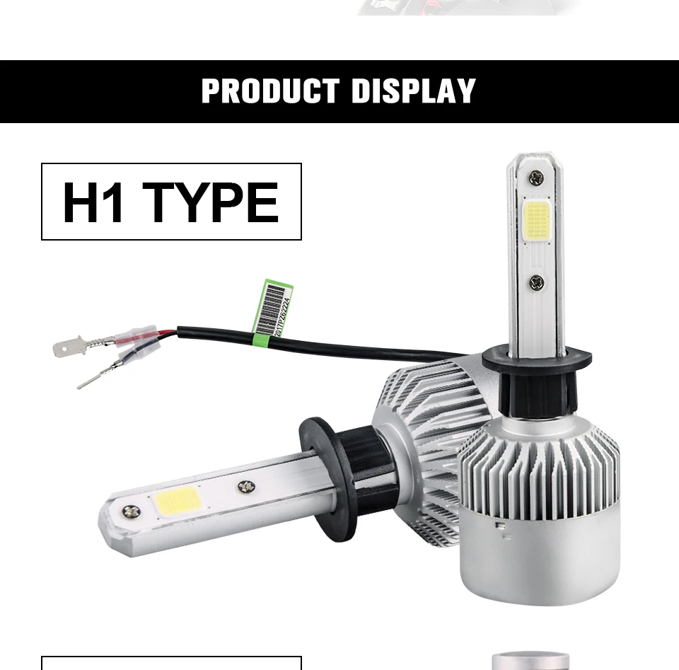 H7 H1 H4 H11 9005 HB3 HB4 9006 Car light canbus Headlight 12V COB LED Lamp 8