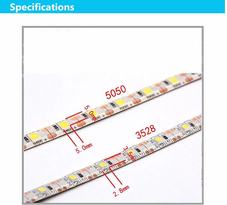 Светодиодная лента 5 в пост. Тока 50 см 1 м 2 3 м|led strip 2835|usb led stripstrip 2835 |